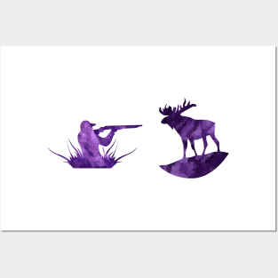 Moose Hunting Posters and Art